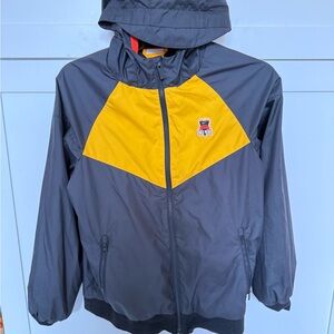 Nike Kids Black and Yellow windbreaker large